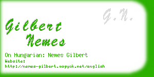 gilbert nemes business card